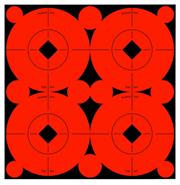 Birchwood Casey 33903 Target SpotsSelf-Adhesive Paper Black/Orange 3" Bullseye 40 Pack