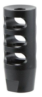 TacFire MZ10023B Compact Compensator Black Nitride Steel with 5/8"-24 tpi Threads, 2.50" OAL & 1" Diameter for 308 Win AR-10