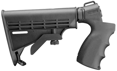 Aim Sports APGSM500 Shotgun6 Position w/Pistol Grip Black Synthetic for Mossberg 500