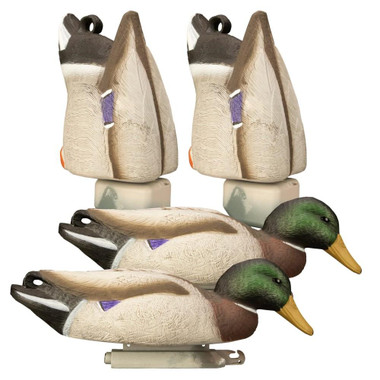 Higdon Outdoors Magnum Mallard Feeder Pack 2 Butts 2 Skimmers 4/ct