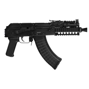 Pioneer Arms Quad-Rail Micro Hellpup PRO AK Pistol 7.62x39 30rd Magazine(2) 7" Barrel Picatinny Optics Rail