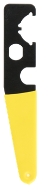 TacFire TL006 Armorer's Stock Wrench Black/Yellow Steel Rifle AR-15 Rubber Handle
