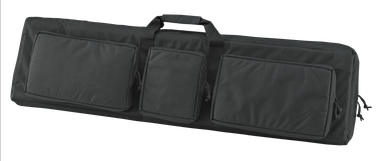 US PeaceKeeper P30049 3-Gun Case Water Resistant Black 600D Polyester w/ 3 Padded Pockets Zippered Handgun Case Webbing System & Thick Padding