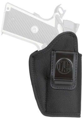 1791 Gunleather PNIWB4BLKL Premium NylonIWB Size 04 Black Ballistic Nylon Clip-On Left Hand