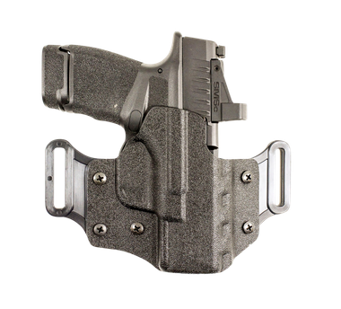 DeSantis Gunhide 195KA0XZ0 Veiled PartnerOWB Black Kydex Belt Slide Fits Springfield Echelon Right Hand