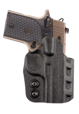 DeSantis Gunhide D94KAB6Z0 CazzutoOWB Black Kydex Paddle Fits Glock 19/19 Gen 5/19X/23/32/45 Right Hand