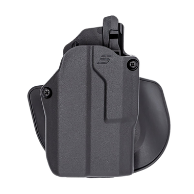Safariland SOLIS1835A7C3412 Solis ALSOWB Black Compatible w/ Glock 17, Compatible w/ TLR-7, Left Hand