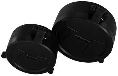 Huskemaw Optics 20SFC416 Blue Diamond Flip-Up Lens Caps Black Rubber 42mm Objective, Compatible w/Blue Diamond 4-16x42mm