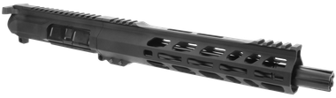 TacFire BU-9MM-10 Pistol Upper Assembly9mm Luger Caliber with 10" Black Nitride Barrel, Black Anodized 7075-T6 Aluminum Receiver & M-LOK Handguard for AR-Platform Includes Bolt Carrier Group