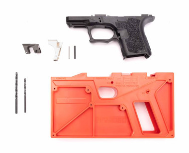 Polymer 80 PF940SC 80% Full Size Pistol Frame Kit - Black | Compatible with Glock 26/27