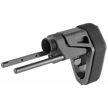 Maxim Defense SCW Pistol Stabilizing Brace - Black | 5-Position Adjustable | Standard Buffer | 4" Collapsed Length