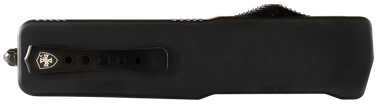 Templar Knife LZBR321 Premium WeightedLarge 3.55" OTF Drop Point Plain Black Oxide Stonewashed D2 Steel Blade, 5.25" Black Aluminum/Rubber Handle
