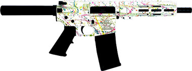 7.5" NITRIDE SPLATTER WHITEGLFA AR15 PISTOL 223 WYLDE