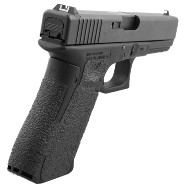 Talon Grips 384R Adhesive GripGlock Gen5 19/23/25/32/38/44 w/Large Backstrap, Black Textured Rubber