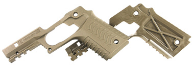 Recover Tactical CC3H-02 Grip & Rail SystemTan Polymer Picatinny for Standard Frame 1911