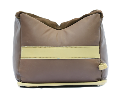 BenchMaster BMALBBLF Bench BagRifle Large Prefilled Leather Front Bag 12.50 lbs