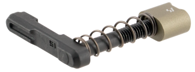 Strike Industries ARSMCFDE Magazine Catchmade of Black Steel with Flat Dark Earth 6061-T6 Aluminum Release Button for AR-Platform
