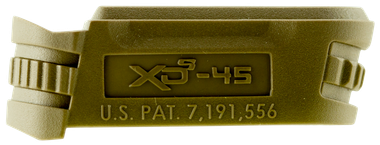 Springfield Armory XDS5001MFDE Backstrap Sleevemade of Polymer with Flat Dark Earth Finish & 1 Piece Finish for 45 ACP Springfield XD-S with #1 Backstrap & 3.30" Barrel