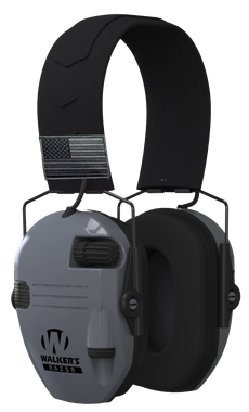 Walker's GWPRSEMPATGY Razor Patriot 23 dB Over the Head Sports South Exclusive Black/Gray Polymer