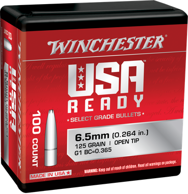 Winchester Ammo WBR65125 Centerfire Rifle6.5Creedmoor 125gr Open Tip 100 Per Box/10 Case