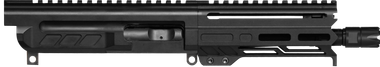 CMMG 94B6829AB Dissent9mm Luger 6.50", Left Side Charging Handle, Armor Black, OEM Zeroed Linear Comp, 4.60" M-LOK Handguard for AR-Platform, Picatinny End Plate