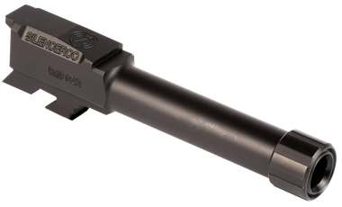 SilencerCo AC5049 Threaded Barrel3.70" 9mm Luger, Black Nitride Stainless Steel, Fits Glock 43/43X