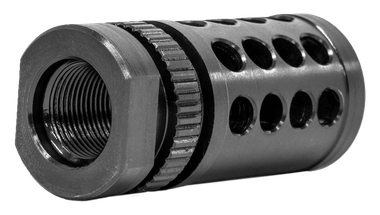 GrovTec US Inc GTHM317 G-Nite Flash Suppressor Black Nitride Steel with 1/2"-28 tpi Threads for 223 Cal
