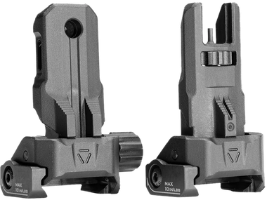 Strike Industries SPBUS Strike Polymer Backup SightsBlack Folding for AR-15