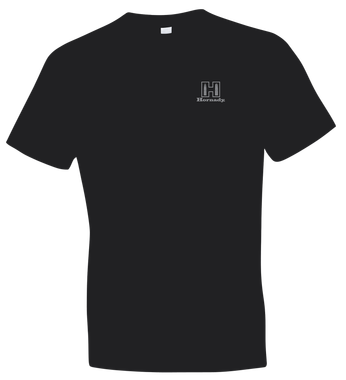 Hornady Gear 30122 Fueled By HornadyBlack Cotton, Short Sleeve Semi-Fitted Medium
