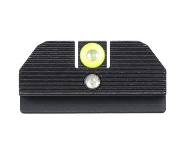 Night Fision GLK001015YGZ Student Of The Gun Accur8 For GlockGreen Tritium Yellow Outline Front Sight-Green Tritium Black Outline Rear Sight Glock 17/17L/19