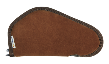 Heritage Cases 8611 Handgun CaseBrown Suede w/Black Trim, Faux Sherpa Lining & Foam Padding, Lockable Zippers 11" L
