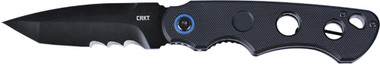 COVERED. 3.39" BLK/BLK FOLDER!CRKT A.B.C. ALL. BASES.