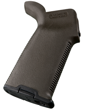 Magpul MAG416-ODG MOE+ Grip Textured OD Green Polymer with OverMolded Rubber for AR-15, AR-10, M4, M16, M110, SR25
