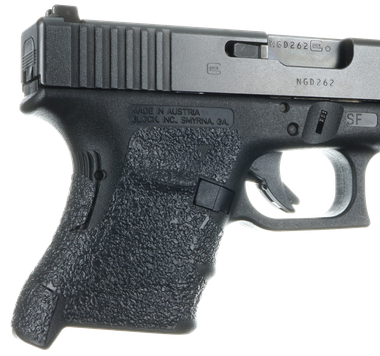 Talon Grips 107R Adhesive GripCompatible w/ Glock 29SF/30SF/30S/36 Gen3, Black Textured Rubber
