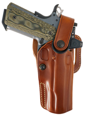 Galco APO212R APO Strongside/Crossdraw OWB Tan Steerhide Fits Kimber 1911 5" Right Hand