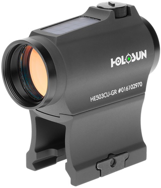 Holosun HE503CUGR 503Black Anodized 1x 20 mm 2 MOA Green Dot/65 MOA Circle Multi Reticle