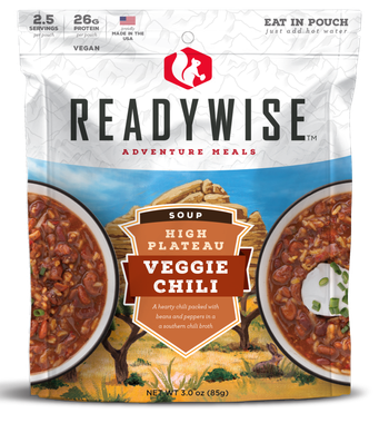 ReadyWise RW05001 Chili Mac w/Beef2.5 Servings In A Resealable Pouch, 6 Per Case