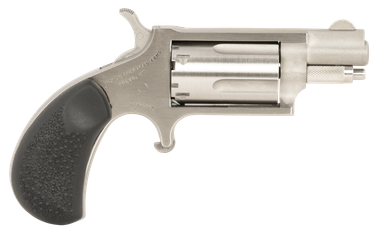North American Arms 22MSGRCHSS Mini-Revolver Carry Combo Sports South Exclusive 22 WMR 5 Shot 1.13" Stainless Steel Barrel, Frame & Cylinder, Black Rubber Grip, Exposed Hammer, Side Carry Holster