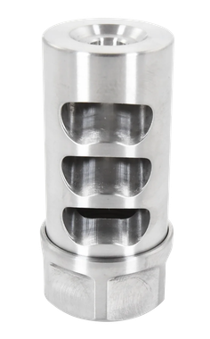 American Precision Arms G2L5830S Gen 2 Little Bastard Self Timing Brake Stainless Steel with 5/8"-24 tpi Threads, 2.22" OAL & 1" Diameter for 30 Cal Rifle