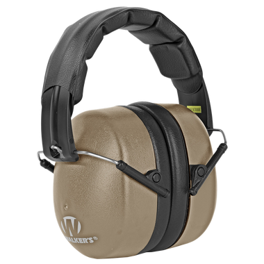 Walker's GWPEXFM3FDE Extra Range Passive Muff 30 dB Folding Flat Dark Earth/Black Polymer