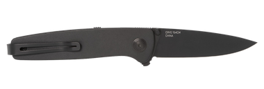 S.O.G SOG11150143 Twitch III 3.10" Folding Drop Point Plain Black TiNi 154CM SS Blade, Black Aluminum Handle