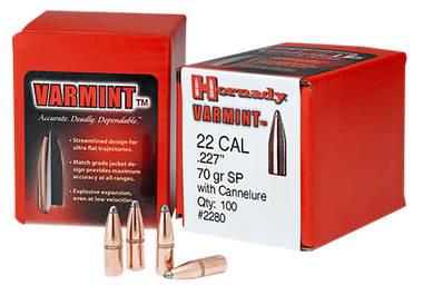 Hornady 22 Cal Ammo 50gr SP Ammunition - 100 Rounds
