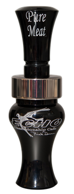 Echo Calls 79019 Pure MeatOpen Call Double Reed Mallard Sounds Attracts Ducks Black Acrylic