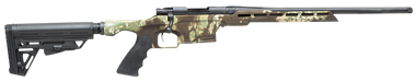 Howa HMXL350KAC M1500 Mini Excel Lite 350 Legend 3+1 16.25" Blued Heavy Threaded Barrel, Blued Drilled & Tapped M-LOK Handguard, Kratos Camo Synthetic Adj Luth-AR Stock, Black Polymer Grip, Right Hand