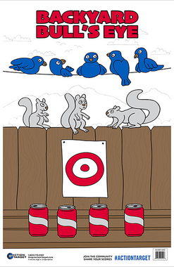 Action Target GSBKYARD100 EntertainmentAnimals/Cans/Target Paper Hanging 23" x 35" Multi-Color 100 Per Box