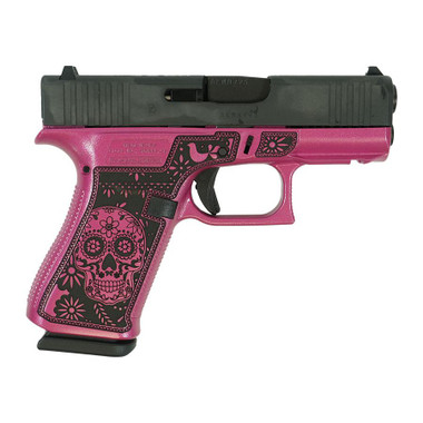 Glock 43X "Sugar Skull" Medusa Pink Handgun 9mm Luger 10rd Magazines(2) 3.4" Barrel Accessory Rail USA Made