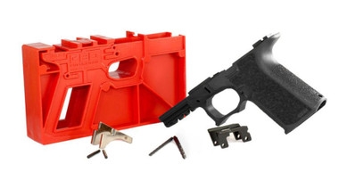 Polymer 80 PF940C 80% Compact Pistol Frame Kit V1- Black | Compatible with Glock 19/23 Gen 3