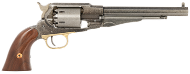Pietta PF58OW448 1858 Old West 44 Cal 8" 6rd Old Silver Frame, Cylinder & Barrel, Walnut Grip