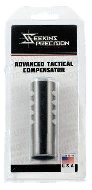 Seekins Precision 0011510039 ATC Muzzle Brake Black Melonite 416R Stainless Steel with 5/8"-24 tpi Threads for 7.62x51mm NATO AR-10