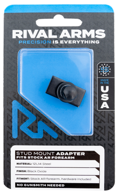 Rival Arms RA-RA92M6B Stud Mount Adapter12L14 Steel Black Oxide for AR Stock Forearm